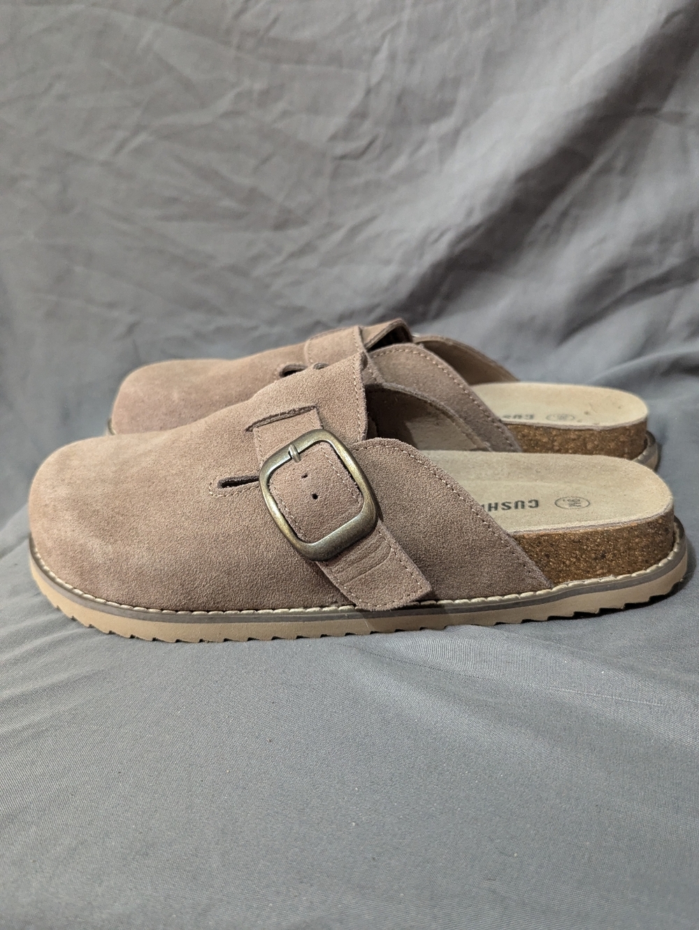 Cushionare Mules Slip On Taupe - Picture 4 of 6